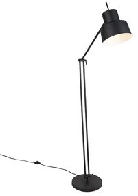 Lampada da terra retrò nera regolabile - Chappie