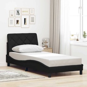 Giroletto Senza Materasso Nero 90x190 Cm İn Tessuto /