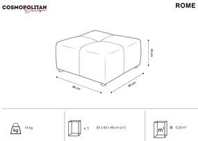 Modulo divano blu Rome - Cosmopolitan Design