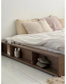 Letto matrimoniale marrone in legno di pino con griglia 180x200 cm Ziggy - Karup Design