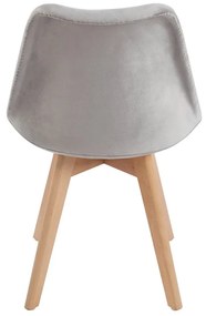 Sedia Synk Velluto - Grigio chiaro