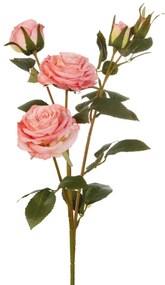 L'ocanera fiori decorativi Rose color rosa h 65 set 4 pezzi