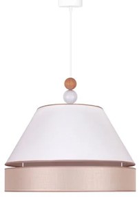 Duolla - Lampadario a sospensione con filo AVIGNON 1xE27/15W/230V diametro 50 cm bianco/beige