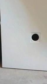 Piatto Doccia Solidstone Pietra Mineral Marmo Bianco H2.8cm