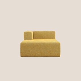 Nettuno modulo chaise longue in morbido tessuto bouclè T07 giallo