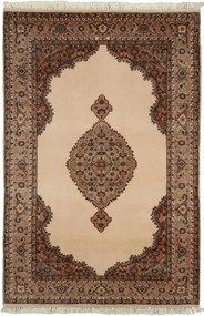 Kerman Tappeto 120 x 190 Beige (Indian) Annodato A Mano
