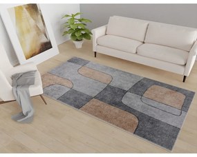 Tappeto lavabile grigio 80x150 cm - Vitaus