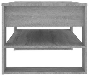 Tavolino da salotto grigio sonoma 102x55x45cm legno multistrato
