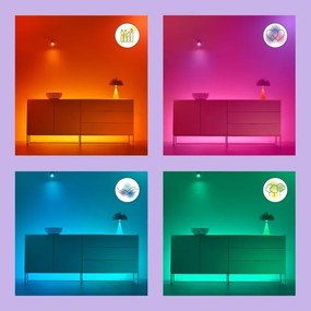 Lampadina LED RGBW dimmerabile A80 E27 18,5W 2200-6500K CRI 90 Wi-Fi WiZ