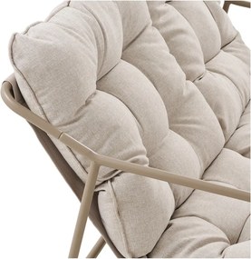 Set di mobili da giardino beige imbottito per 4 persone Nilo – House Nordic