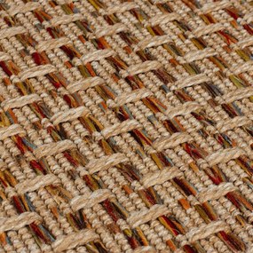Passatoia da esterno in colore naturale 80x230 cm Nora Diamond - Flair Rugs