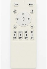 Plafoniera LED dimmerabile 45W/230V 3000-6500K nera + telecomando