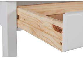 Tavolo da lavoro bianco e marrone, lunghezza 140 cm Gava - Støraa