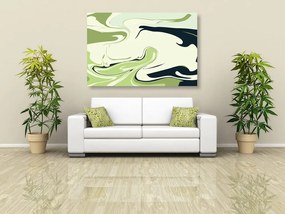 Quadro su tela – Motivo astratto verde