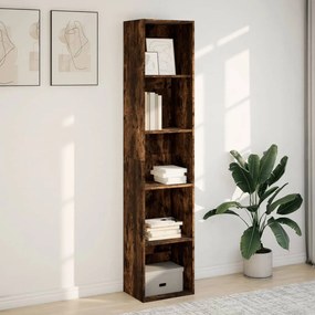 Libreria rovere fumo 40x30x189 cm in legno multistrato