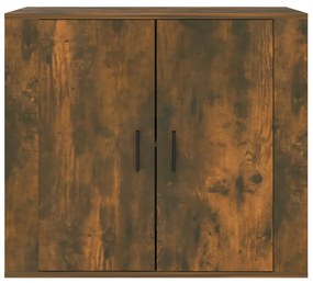 Credenza rovere fumo 80x33x70 cm in legno multistrato