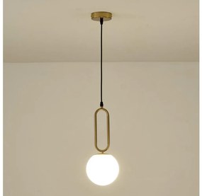 Lampadario a sospensione con filo 1xE27/40W/230V ottone