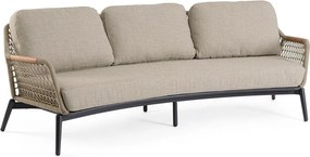 Divano da giardino marrone chiaro in acacia massiccia Eulero – Bizzotto