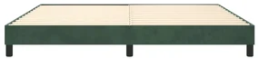 Giroletto a molle verde scuro 200x200 cm in velluto
