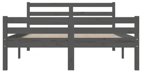 Giroletto grigio in legno massello 160x200 cm