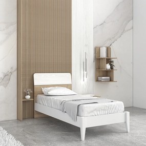 Letto combi con piedi in legno , letto singolo, piazza e mezza e matrimoniale +10 colorazioni