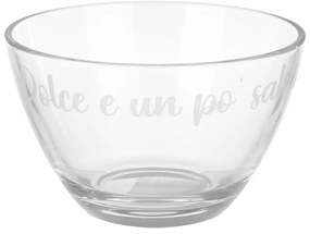 Coppetta vetro 450 ml scritta Writty