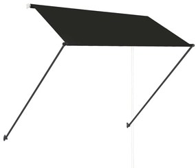 Tenda da Sole Retrattile con LED 250x150 cm Antracite