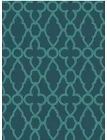 Gittertapete Treillage von Cole & Son - Viridian on Ink