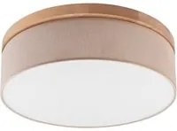 Lampada a Soffitto Paolo, Beige, Legno, 17x50x50 cm, EPIKASA