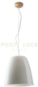Lampadario a sospensione ares bianca 1 luce attacco e27 35x117cm in...
