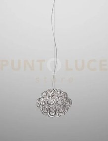 Giogali sospensione 35 cristallo argento e cromo lucido 1 luce atta...