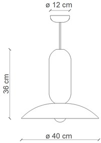 Lampadario Vintage Decò Pau Ceramica Crema E Grigio Sabbia 1 Luce E27