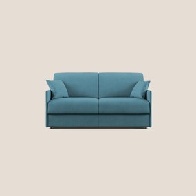 Evans Divano letto in morbido tessuto impermeabile T02 azzurro