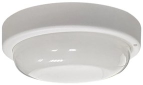 Plafoniera a LED per esterni 8W 230V 4200K Ø 14 cm IP64 bianco