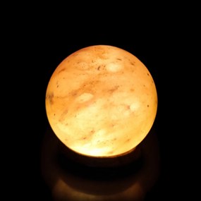 Lampada di Sale Himalayano Rosa naturale a forma di Sfera 3Kg