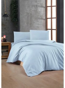 Biancheria da letto azzurra in cotone renforcé per letto singolo 140x200 cm – Mijolnir