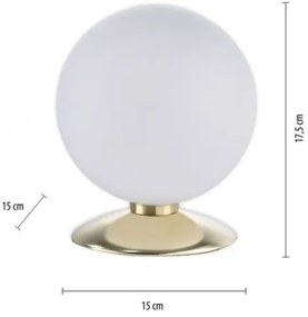 Paul Neuhaus 4013-60 - Lampada da tavolo LED dimmerabile BUBBA 1xG9/3W/230V oro