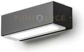 Ges960- applique led 4000k 395lm 10w alluminio ip65 grigio antracit...