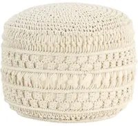 Pouf Lavorato a Mano in Macram 45x30 cm in Cotone cod mxl 63456