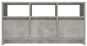 Mobile Porta TV Grigio Cemento 102x37,5x52,5 cm in Truciolato