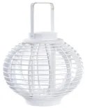 Lanterna DKD Home Decor Cristallo Bianco Bambù (35 x 35 x 29 cm)