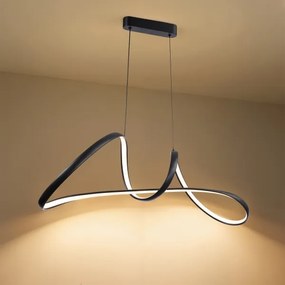 Brilagi-LED Lampada a sospensione dimmerabile su cavo TWISTER LED/60W/230V 3000-6000K nera + telecomando