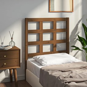 Testiera Per Letto Ambra 80,5x4x100cm İn Legno Massello Di Pino /