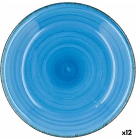Piatto Fondo Quid Vita Azzurro Ceramica (ø 21,5 cm) (12 Unità)