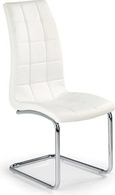 Sedia K147 in ecopelle bianco