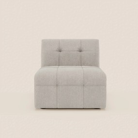 Mosaic modulo poltrona 77 cm in bouclé - capitonné e design in tessuto smacchiabile T21