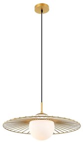 ITALUX MDM-4003/1 GD - Lampadario a sospensione con filo SALLY 1xE27/40W/230V oro