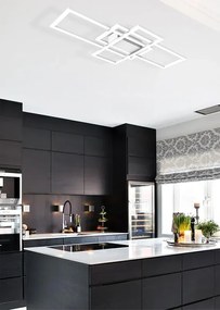Plafoniera LED essentiel Sary, bianco 85x42 cm NOVECENTO