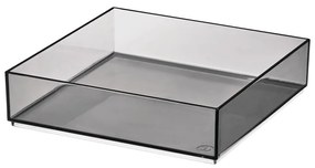 Organizer da bagno nero opaco per cosmetici in plastica riciclata - iDesign