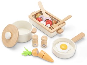 Set di stoviglie in legno